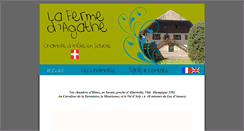 Desktop Screenshot of lafermedagathe.fr